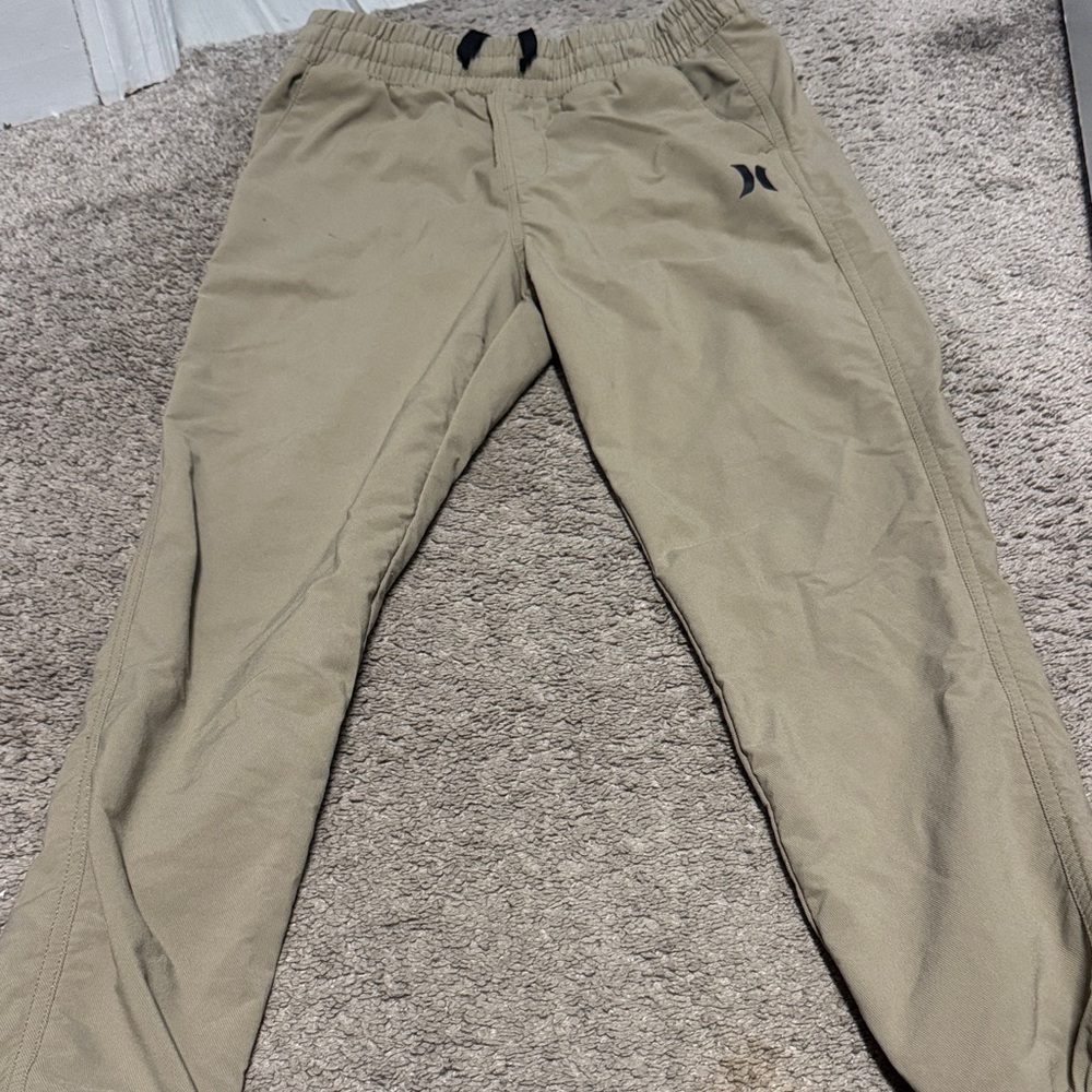 Hurley Kids Tan Joggers - boys medium